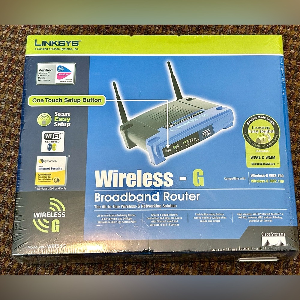 Linksys WRT54G Wireless-G Broadband Router Internet WiFi Home Office